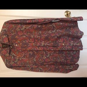 Tailorbyrd Paisley Pattern Casual LongSleeve Shirt